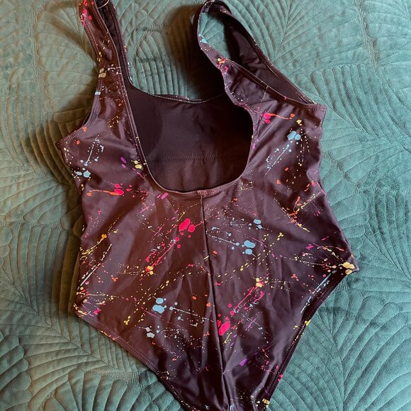 MIAIULIA Women's Retro 80s/90s Inspired High Cut Low Back Padding One Piece L - Picture 3 of 9